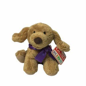 RARE Gund Kids Animal Chatter Barking Dog 4in. Toy